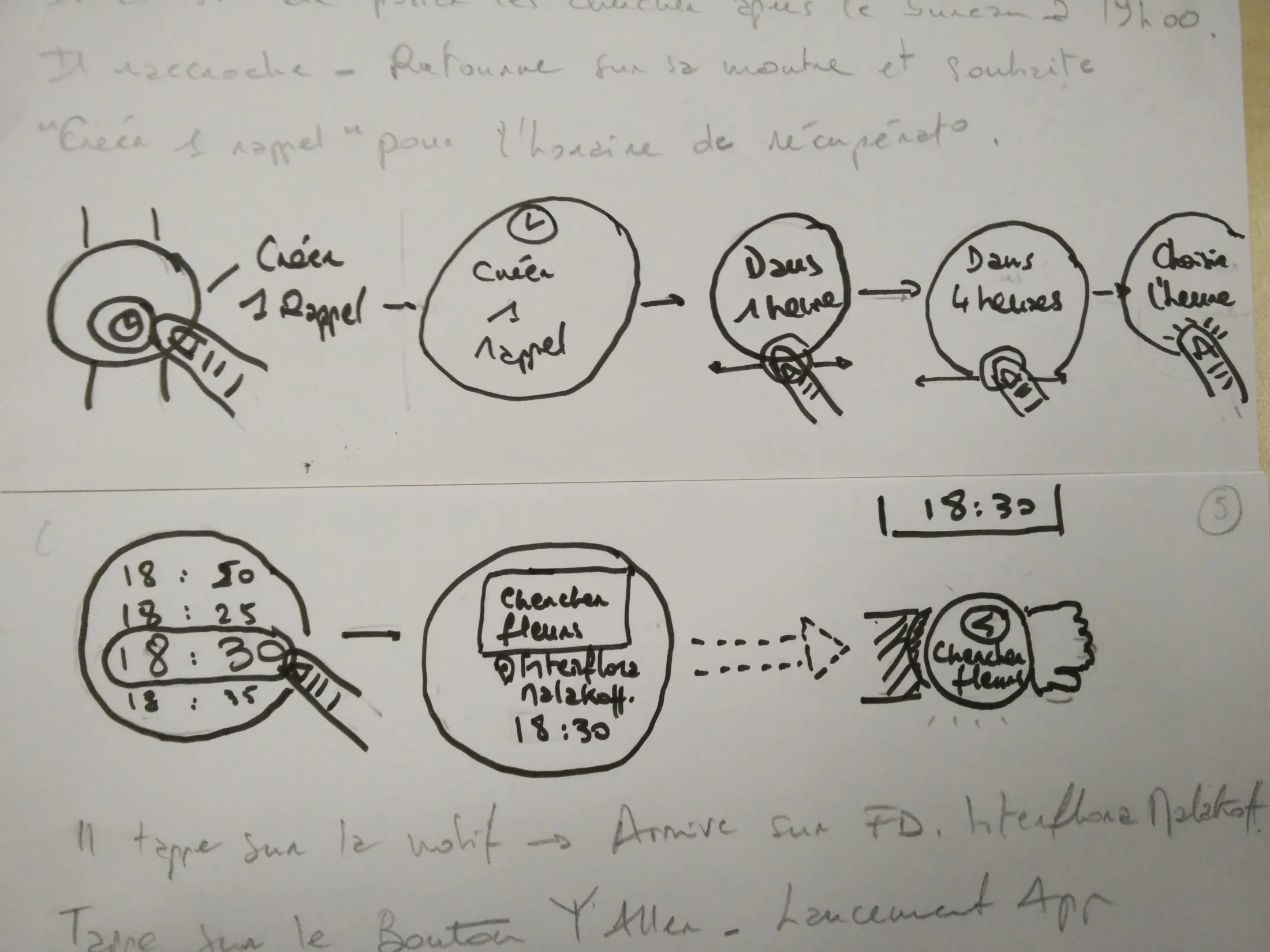 Early Wireframe Sketches